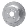 631-58028L Drilled/Slotted Brake Rotor [Silver], 2014-2016 Acura/Honda, Position: Rear Left - image 2
