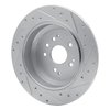 631-58028L Drilled/Slotted Brake Rotor [Silver], 2014-2016 Acura/Honda, Position: Rear Left - image 4
