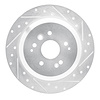 631-58028R Drilled/Slotted Brake Rotor [Silver], 2014-2016 Acura/Honda, Position: Rear Right - image 1