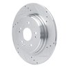 631-58029R Drilled/Slotted Brake Rotor [Silver], Fits Select Acura/Honda, Position: Rear Right - image 2