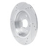 631-58029R Drilled/Slotted Brake Rotor [Silver], Fits Select Acura/Honda, Position: Rear Right - image 4