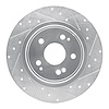 631-58030R Drilled/Slotted Brake Rotor [Silver], 2017-2020 Acura/Honda, Position: Rear Right - image 1