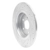 631-58030R Drilled/Slotted Brake Rotor [Silver], 2017-2020 Acura/Honda, Position: Rear Right - image 4