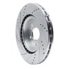 631-58032R Drilled/Slotted Brake Rotor [Silver], Fits Select Acura/Honda, Position: Front Right - image 4