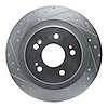 631-58036L Drilled/Slotted Brake Rotor [Silver], Fits Select Acura/Honda, Position: Rear Left - image 1