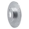 631-58036L Drilled/Slotted Brake Rotor [Silver], Fits Select Acura/Honda, Position: Rear Left - image 2