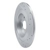 631-58036L Drilled/Slotted Brake Rotor [Silver], Fits Select Acura/Honda, Position: Rear Left - image 4