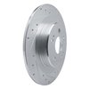 631-58036R Drilled/Slotted Brake Rotor [Silver], Fits Select Acura/Honda, Position: Rear Right - image 2