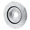631-58037L Drilled/Slotted Brake Rotor [Silver], Fits Select Acura/Honda, Position: Front Left - image 4