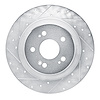 631-58038L Drilled/Slotted Brake Rotor [Silver], Fits Select Acura/Honda, Position: Rear Left - image 1