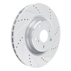 631-58039R Drilled/Slotted Brake Rotor [Silver], Fits Select Acura/Honda, Position: Front Right - image 2