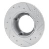 631-59000L Drilled/Slotted Brake Rotor [Silver], 1973-1979 Acura/Honda, Position: Front Left - image 4
