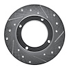 631-59000R Drilled/Slotted Brake Rotor [Silver], 1973-1979 Acura/Honda, Position: Front Right - image 1