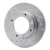 631-59002L Drilled/Slotted Brake Rotor [Silver], 1976-1981 Acura/Honda, Position: Front Left - image 2
