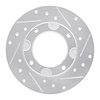 631-59002R Drilled/Slotted Brake Rotor [Silver], 1976-1981 Acura/Honda, Position: Front Right - image 1