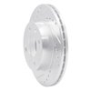 631-59003L Drilled/Slotted Brake Rotor [Silver], 1983-1987 Acura/Honda, Position: Front Left - image 2