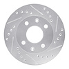 631-59003R Drilled/Slotted Brake Rotor [Silver], 1983-1987 Acura/Honda, Position: Front Right - image 1