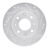 631-59004R Drilled/Slotted Brake Rotor [Silver], 1982-1983 Acura/Honda, Position: Front Right - image 1