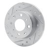 631-59008L Drilled/Slotted Brake Rotor [Silver], 1979-1983 Acura/Honda, Position: Front Left - image 2