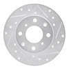 631-59009R Drilled/Slotted Brake Rotor [Silver], 1984-1987 Acura/Honda, Position: Front Right - image 1
