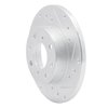 631-59009R Drilled/Slotted Brake Rotor [Silver], 1984-1987 Acura/Honda, Position: Front Right - image 2
