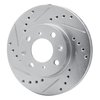 631-59011L Drilled/Slotted Brake Rotor [Silver], 1984-1990 Acura/Honda, Position: Front Left - image 2