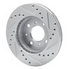 631-59011L Drilled/Slotted Brake Rotor [Silver], 1984-1990 Acura/Honda, Position: Front Left - image 4