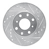 631-59012R Drilled/Slotted Brake Rotor [Silver], 1986-1991 Acura/Honda, Position: Front Right - image 1