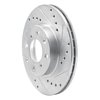 631-59012R Drilled/Slotted Brake Rotor [Silver], 1986-1991 Acura/Honda, Position: Front Right - image 2
