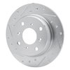 631-59013L Drilled/Slotted Brake Rotor [Silver], 1986-1996 Acura/Honda, Position: Rear Left - image 2