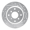 631-59013R Drilled/Slotted Brake Rotor [Silver], 1986-1996 Acura/Honda, Position: Rear Right - image 1