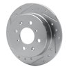 631-59014L Drilled/Slotted Brake Rotor [Silver], 1988-2001 Acura/Honda, Position: Rear Left - image 2