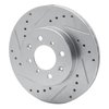 631-59015L Drilled/Slotted Brake Rotor [Silver], 1988-1991 Acura/Honda, Position: Front Left - image 2