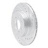 631-59015R Drilled/Slotted Brake Rotor [Silver], 1988-1991 Acura/Honda, Position: Front Right - image 2