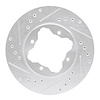 631-59017L Drilled/Slotted Brake Rotor [Silver], 1990-1997 Acura/Honda, Position: Front Left - image 1