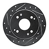 631-59019L Drilled/Slotted Brake Rotor [Silver], 1992-1997 Acura/Honda, Position: Rear Left - image 1