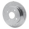 631-59019L Drilled/Slotted Brake Rotor [Silver], 1992-1997 Acura/Honda, Position: Rear Left - image 2