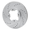 631-59020L Drilled/Slotted Brake Rotor [Silver], 1991-1997 Acura/Honda, Position: Front Left - image 2