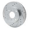 631-59021L Drilled/Slotted Brake Rotor [Silver], 1992-1996 Acura/Honda, Position: Front Left - image 2