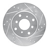 631-59021R Drilled/Slotted Brake Rotor [Silver], 1992-1996 Acura/Honda, Position: Front Right - image 1