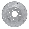 631-59022L Drilled/Slotted Brake Rotor [Silver], 1992-1996 Acura/Honda, Position: Front Left - image 1