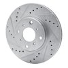 631-59022L Drilled/Slotted Brake Rotor [Silver], 1992-1996 Acura/Honda, Position: Front Left - image 2