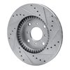 631-59022L Drilled/Slotted Brake Rotor [Silver], 1992-1996 Acura/Honda, Position: Front Left - image 4