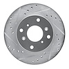 631-59023L Drilled/Slotted Brake Rotor [Silver], 1998-2002 Acura/Honda, Position: Front Left - image 1