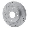 631-59023L Drilled/Slotted Brake Rotor [Silver], 1998-2002 Acura/Honda, Position: Front Left - image 2