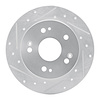 631-59024L Drilled/Slotted Brake Rotor [Silver], 1997-2015 Acura/Honda, Position: Rear Left - image 1