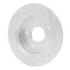 631-59024L Drilled/Slotted Brake Rotor [Silver], 1997-2015 Acura/Honda, Position: Rear Left - image 4