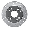 631-59025L Drilled/Slotted Brake Rotor [Silver], 1998-2002 Acura/Honda, Position: Rear Left - image 1