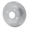 631-59025L Drilled/Slotted Brake Rotor [Silver], 1998-2002 Acura/Honda, Position: Rear Left - image 2