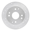 631-59025R Drilled/Slotted Brake Rotor [Silver], 1998-2002 Acura/Honda, Position: Rear Right - image 1